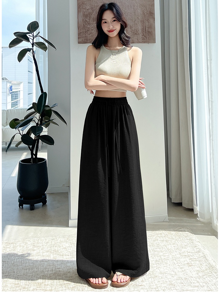 All-match wide leg pants thin pants for women