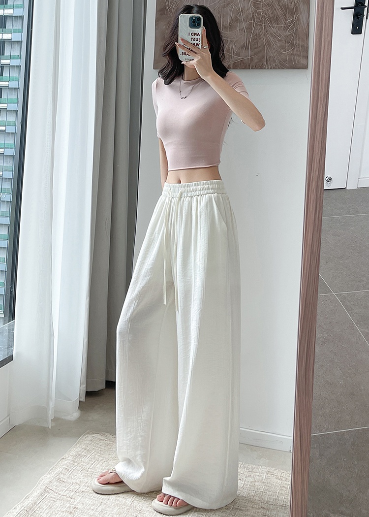 All-match wide leg pants thin pants for women