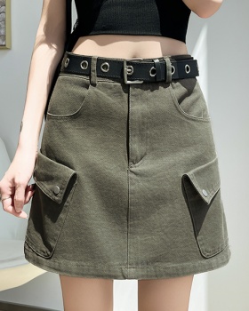 Package hip short skirt college work clothing for women