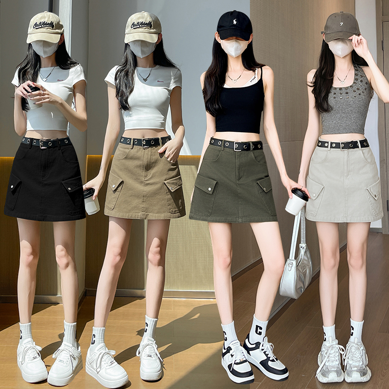 Package hip short skirt college work clothing for women