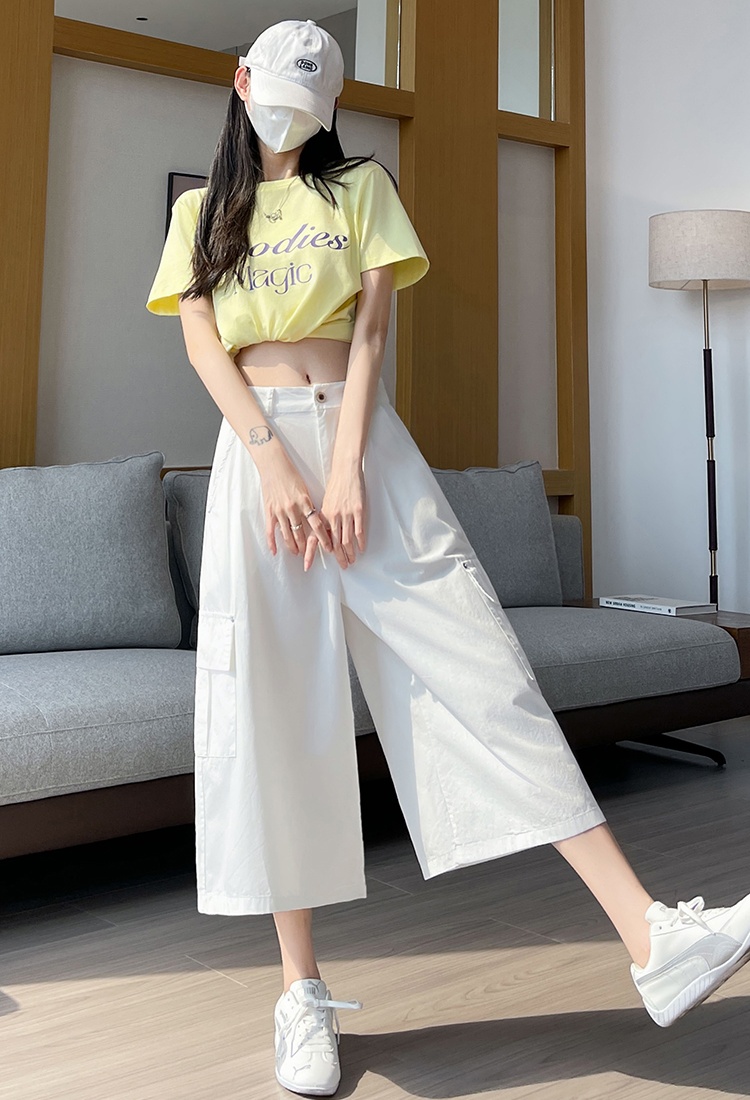 Small fellow casual pants wide leg pants for women