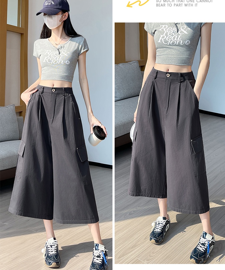 Small fellow casual pants wide leg pants for women