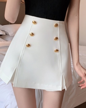 Double-breasted business suit split culottes for women