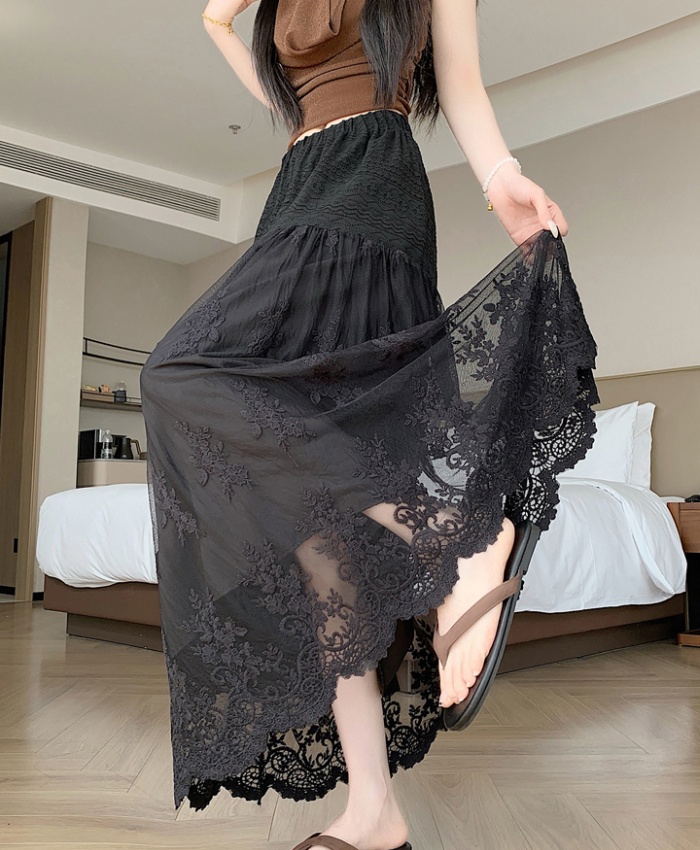 Summer high waist skirt France style long skirt for women