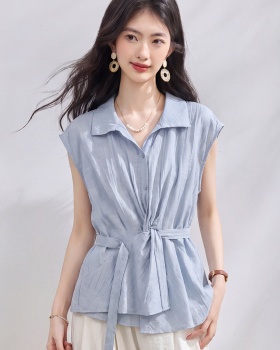 Frenum pure shirt commuting sleeveless tops for women