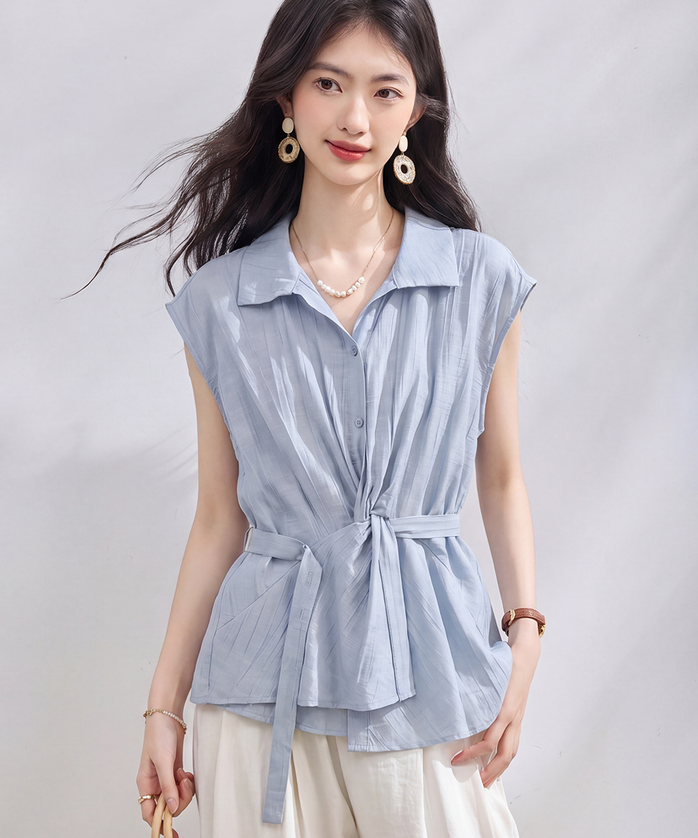 Frenum pure shirt commuting sleeveless tops for women