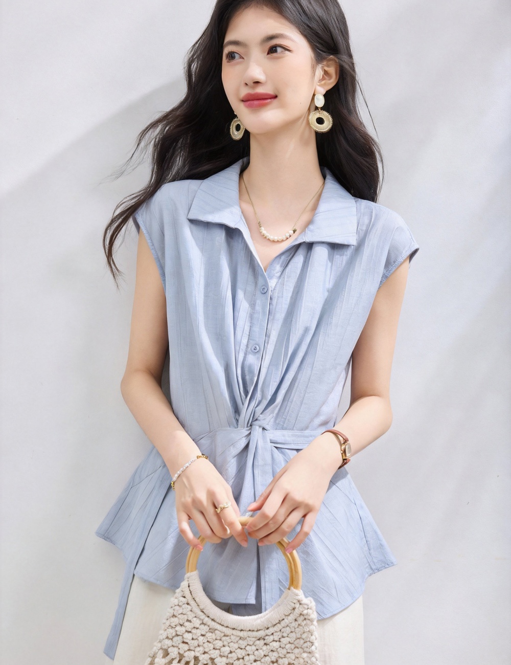 Frenum pure shirt commuting sleeveless tops for women