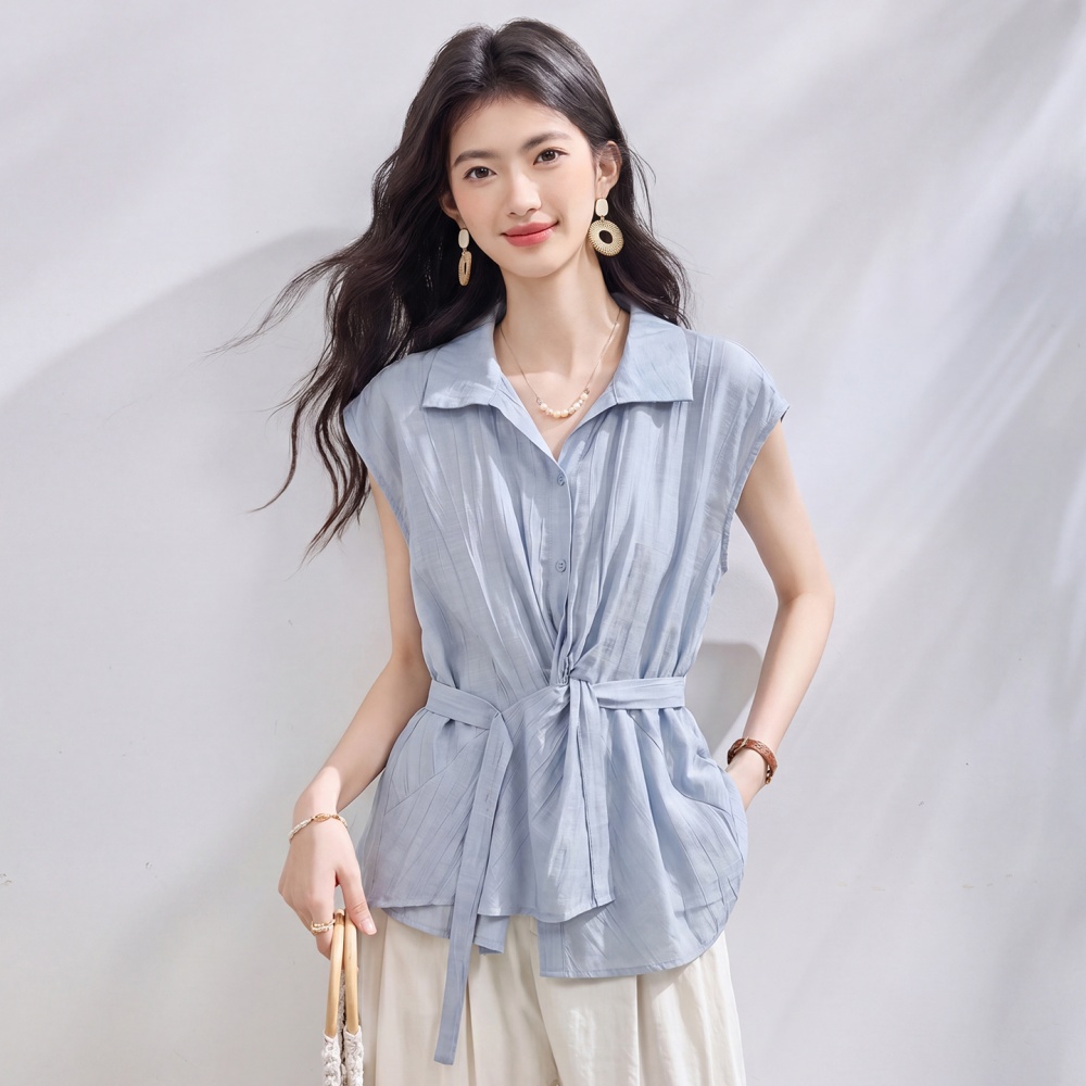Frenum pure shirt commuting sleeveless tops for women