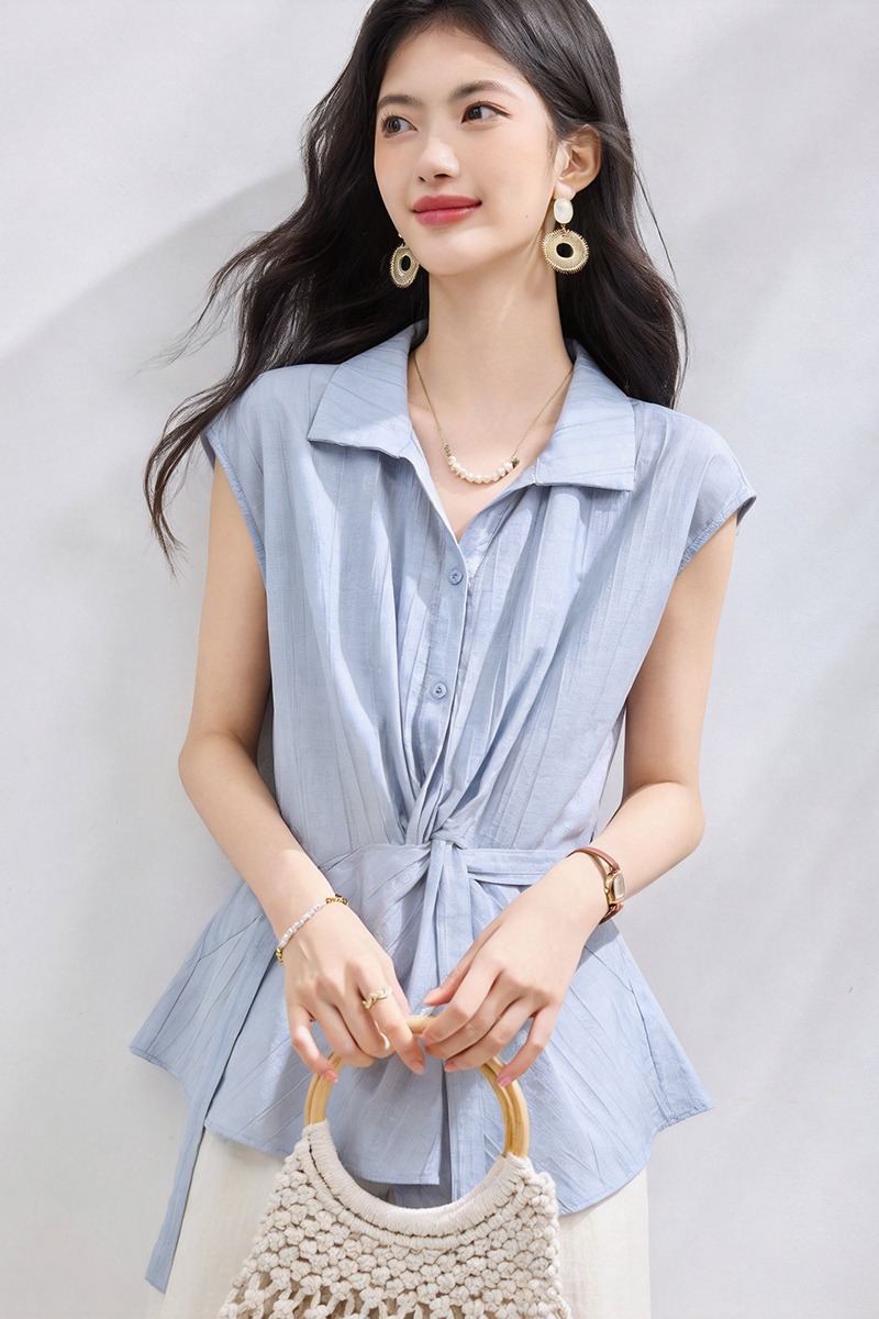 Frenum pure shirt commuting sleeveless tops for women