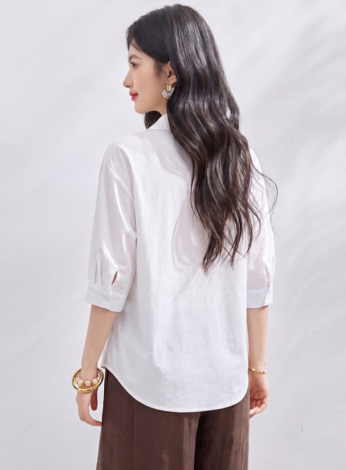 Slim summer scarves loose simple shirt for women