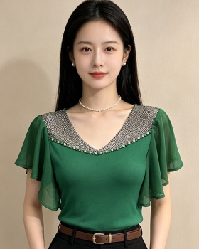 All-match small shirt light luxury T-shirt for women