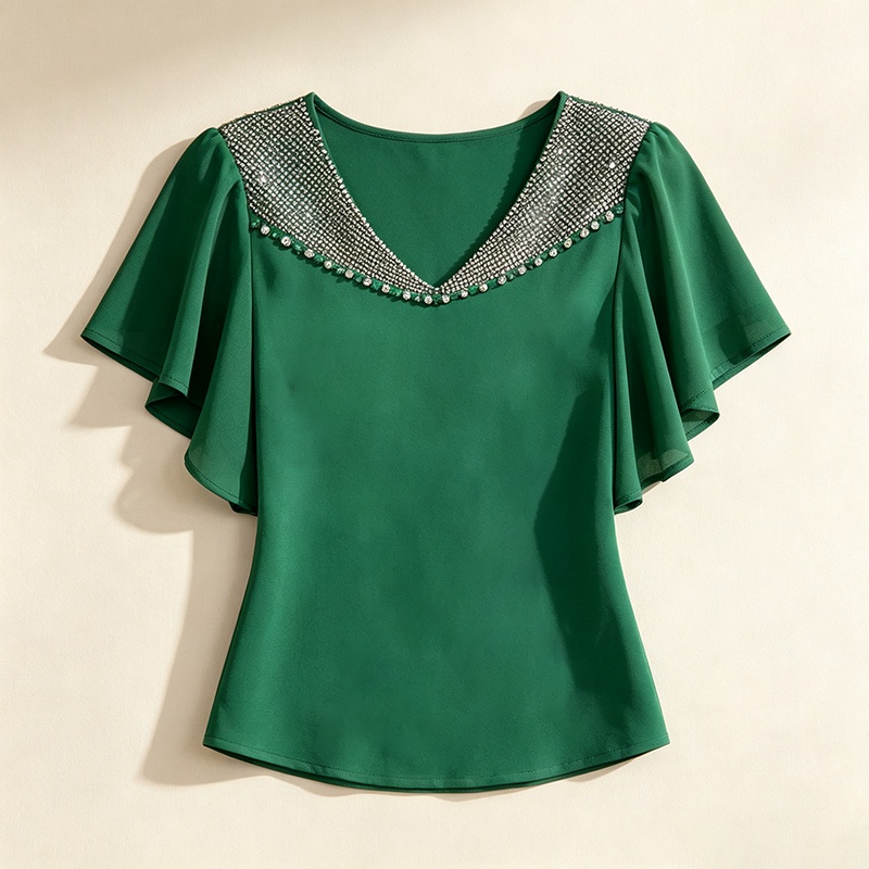 All-match small shirt light luxury T-shirt for women
