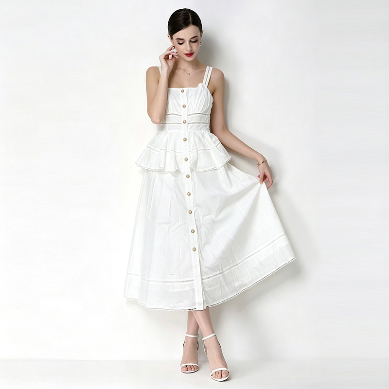 Summer splice fashion lace fresh dress