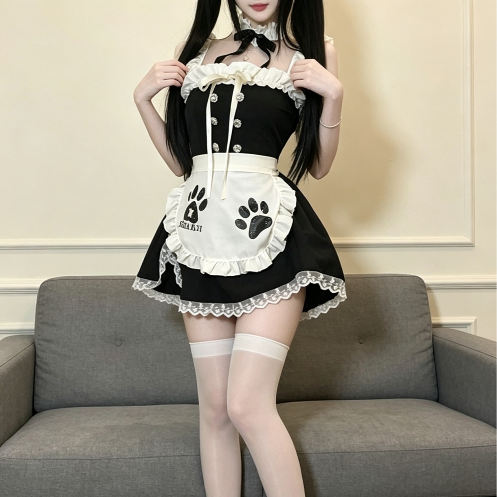 Fashion short dress lovely spicegirl night dress for women