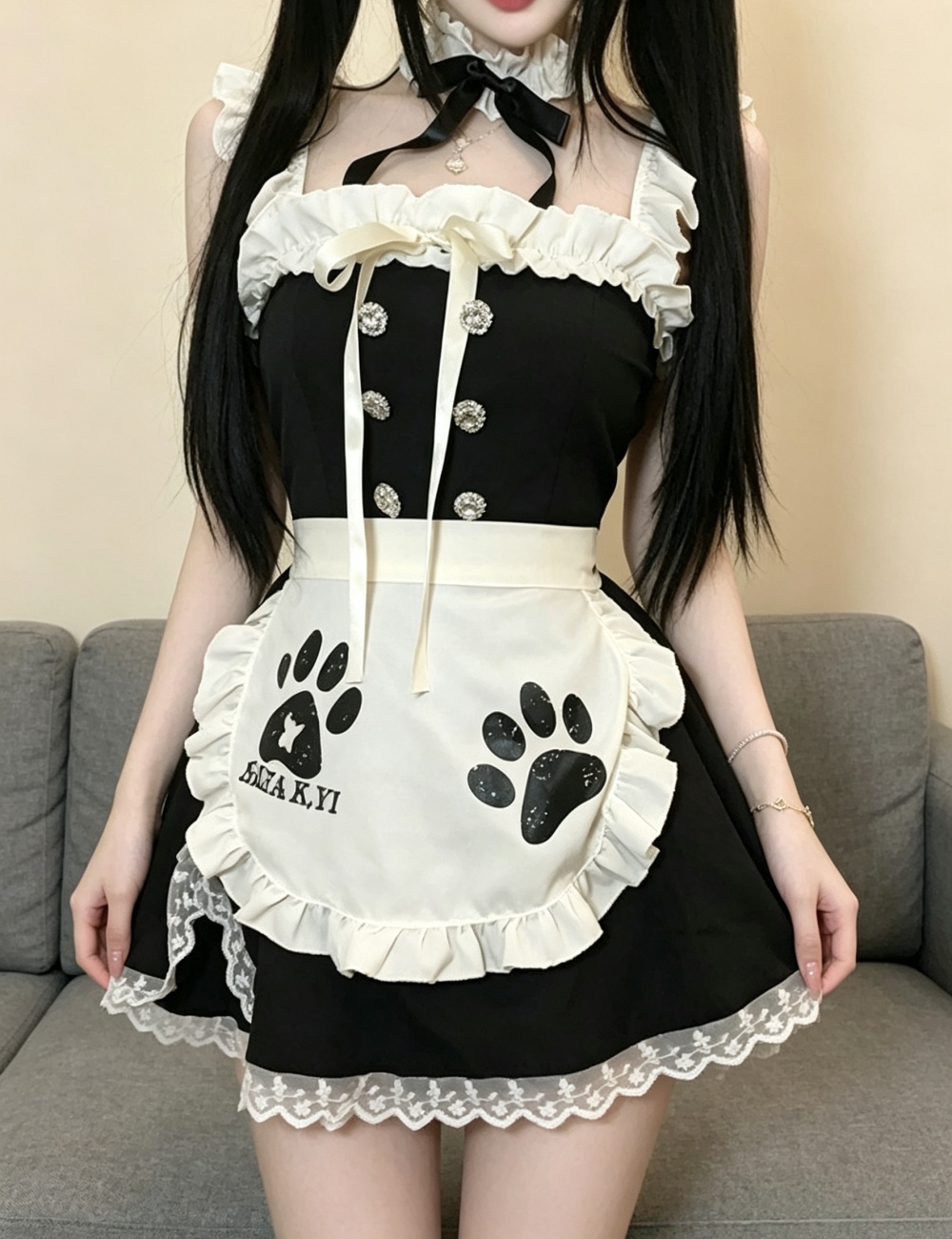 Fashion short dress lovely spicegirl night dress for women
