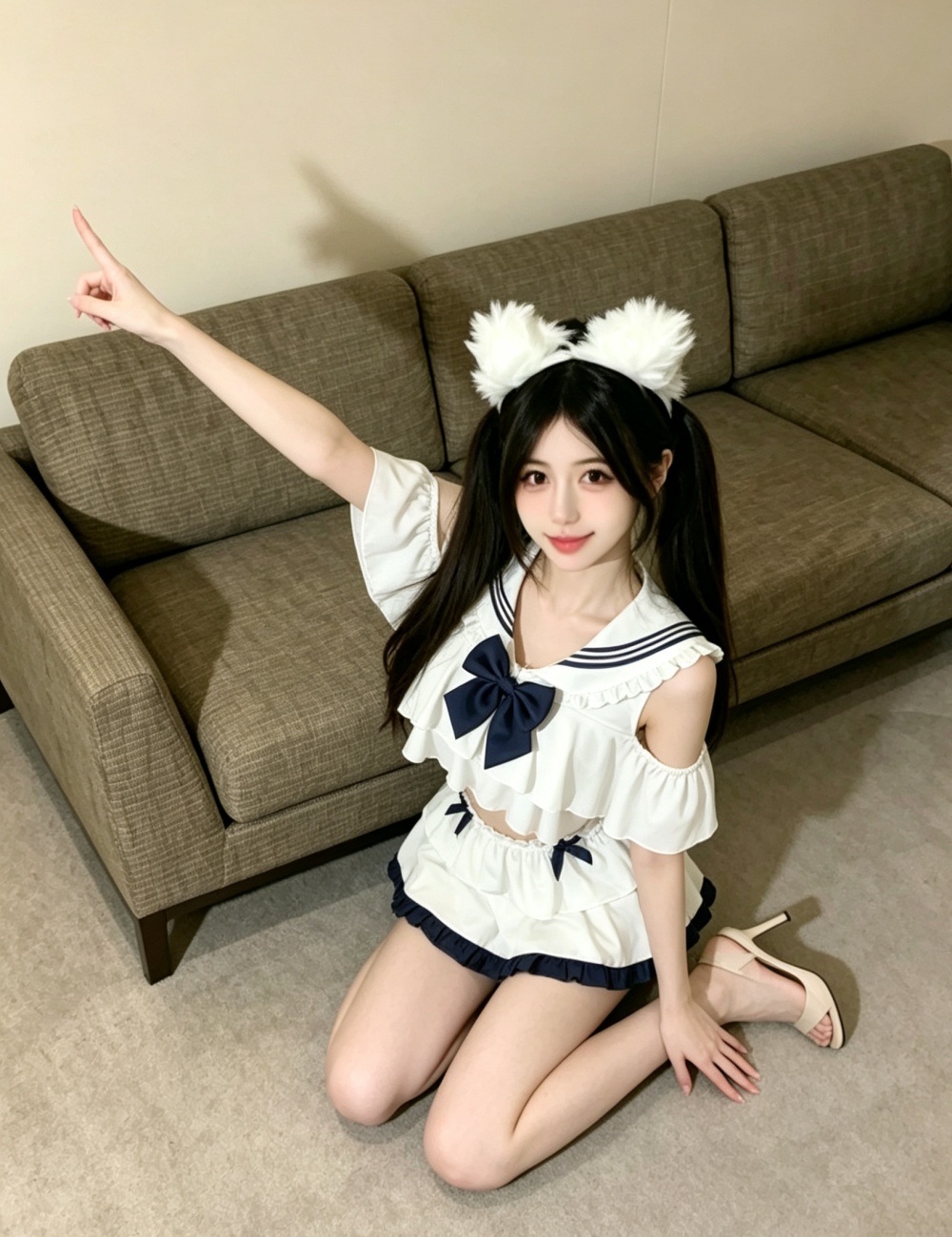 Short skirt 2pcs set for women