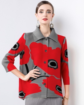 Fold all-match jacket single-breasted shirt