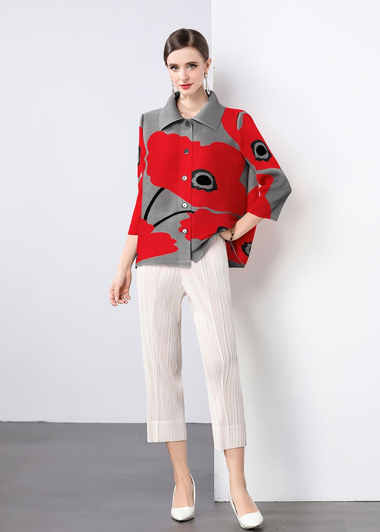 Fold all-match jacket single-breasted shirt