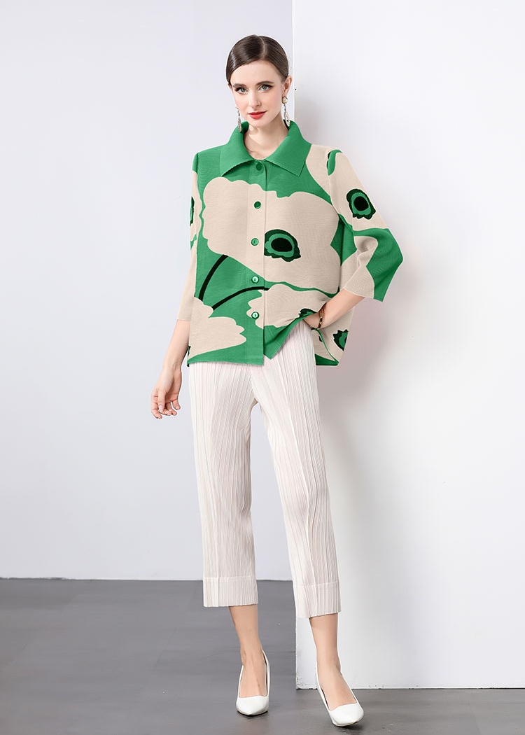 Fold all-match jacket single-breasted shirt