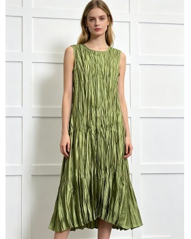 Loose large yard sleeveless dress seaside beach dress