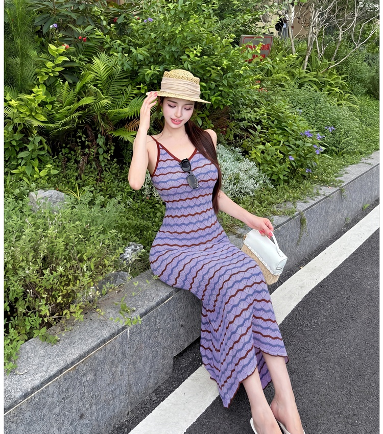 Pinched waist dress elegant sleeveless dress for women