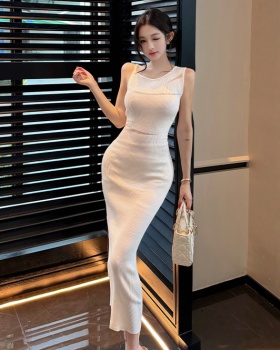 Sexy small strap dress slim long dress for women