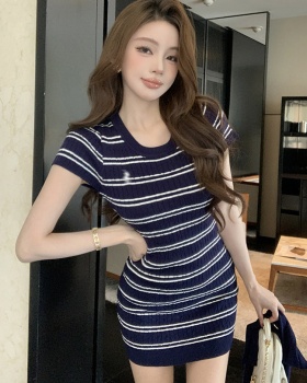 Casual slim summer splice temperament dress for women
