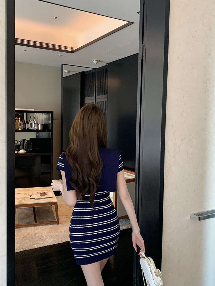 Casual slim summer splice temperament dress for women