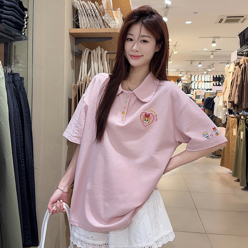 Loose large yard tops short sleeve summer T-shirt