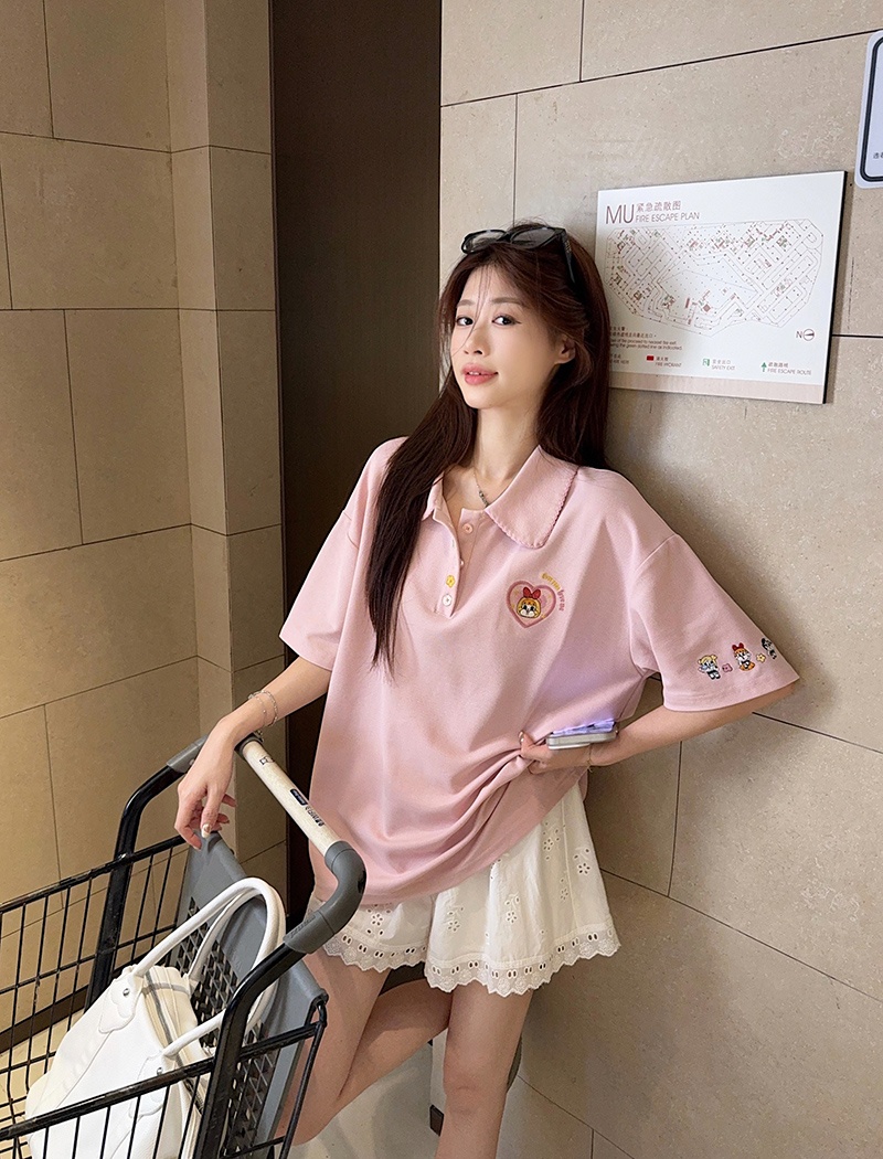 Loose large yard tops short sleeve summer T-shirt