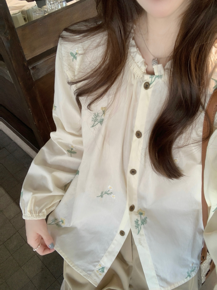 Korean style loose shirt summer tops for women