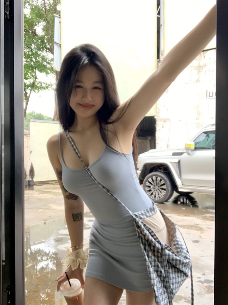 Spicegirl knitted enticement dress slim sexy strap dress