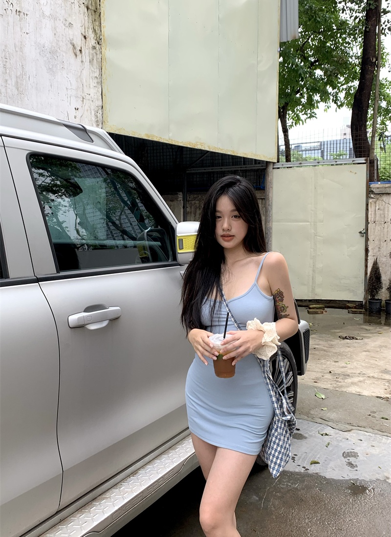Spicegirl knitted enticement dress slim sexy strap dress