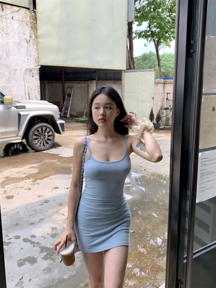 Spicegirl knitted enticement dress slim sexy strap dress