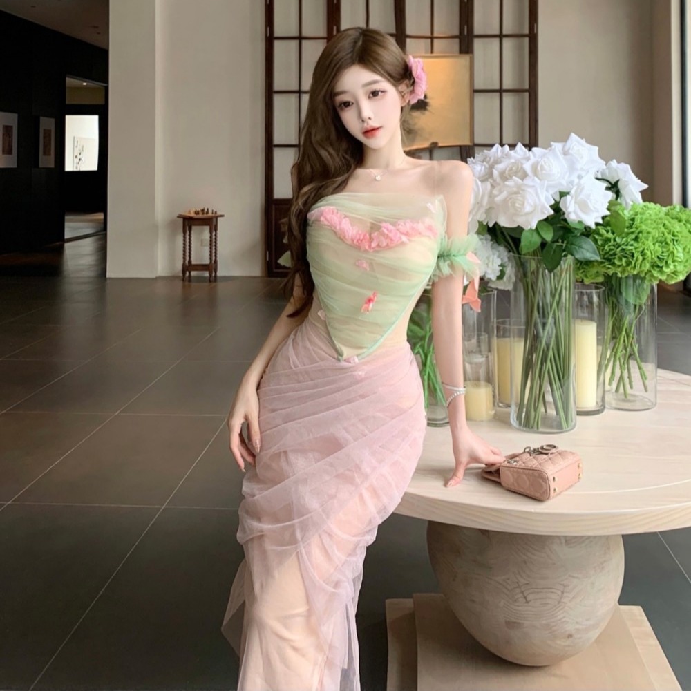Lady spicegirl formal dress enticement France style dress