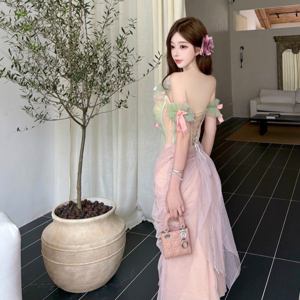 Lady spicegirl formal dress enticement France style dress