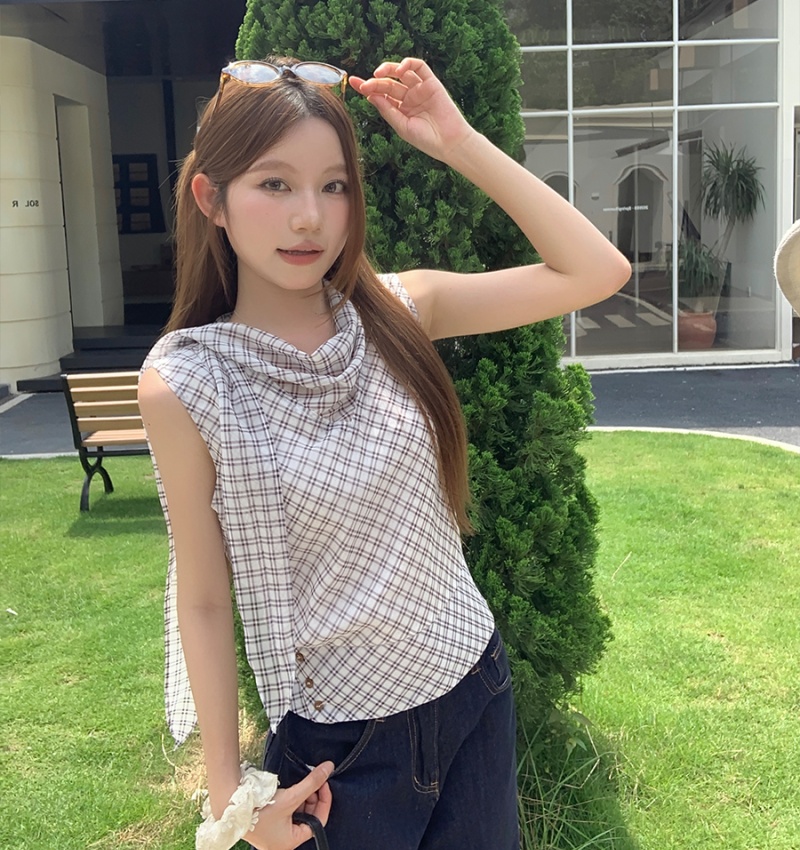 Korean style tops all-match shirt for women
