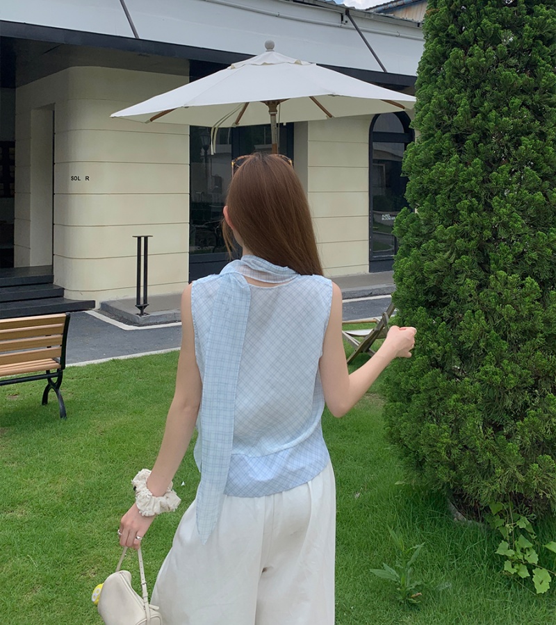Korean style tops all-match shirt for women