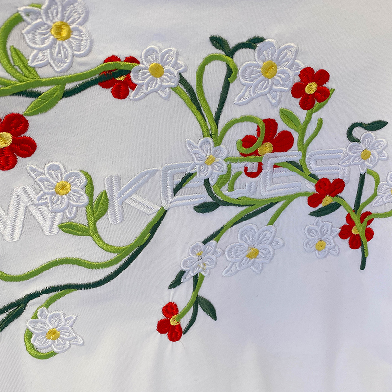 Loose double yarn tops Korean style T-shirt