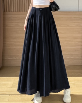 Ice silk pants wide leg pants for women