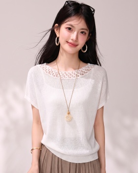 Short sleeve tender sweater bat sleeve summer tops
