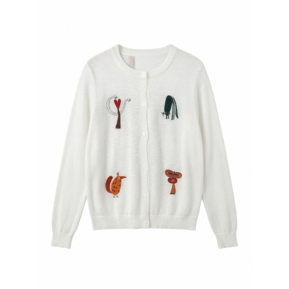 Knitted spring tops short cardigan for women