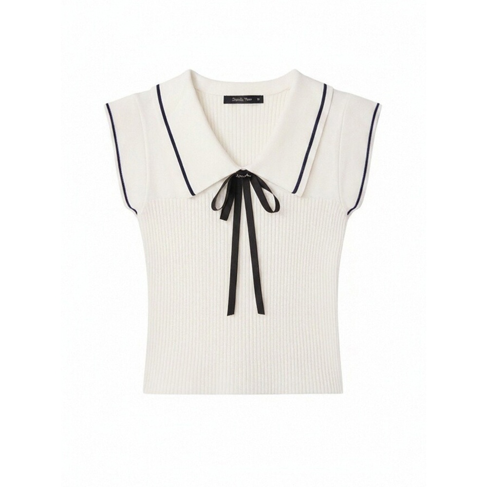 Korean style short tops short sleeve enticement sweater