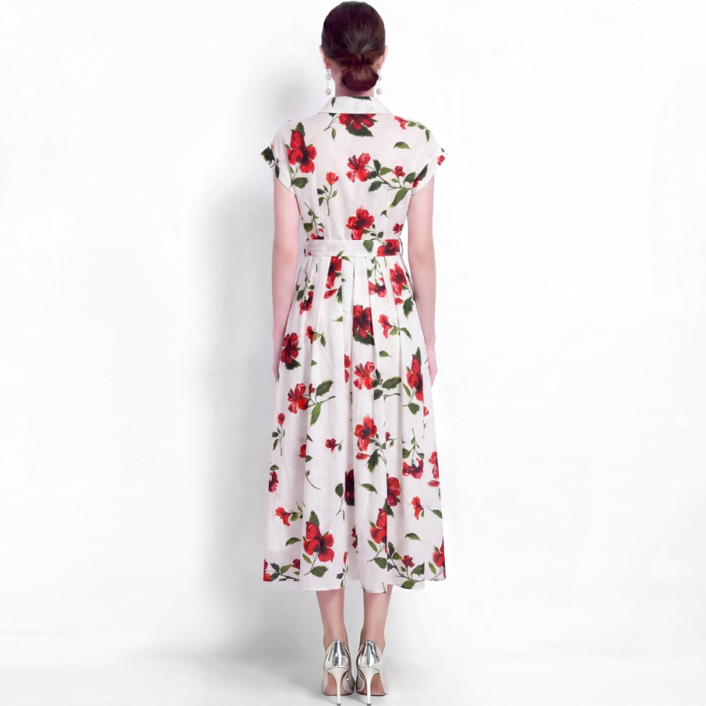 Vacation commuting shirt short sleeve dress
