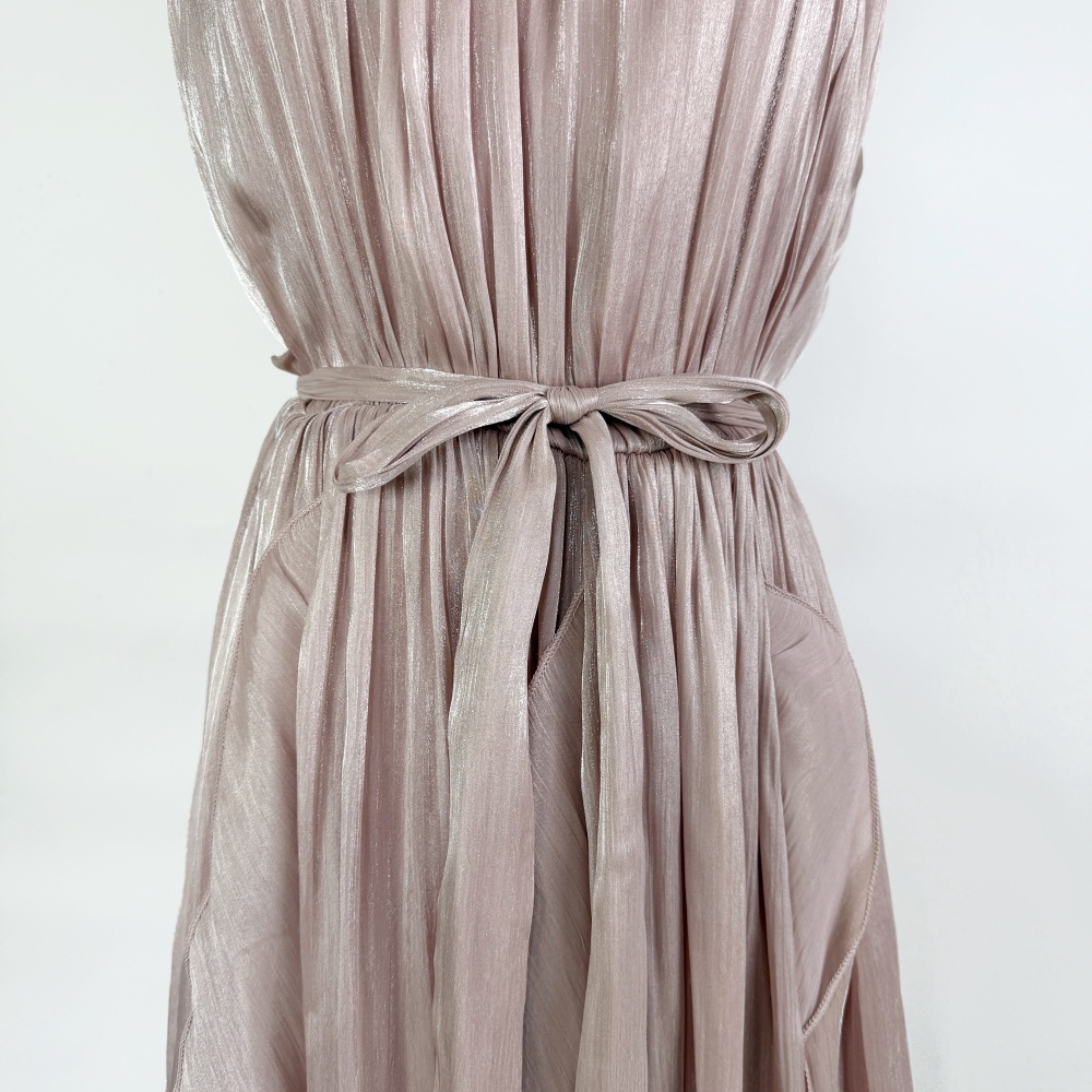 Lotus leaf edges long dress dress for women