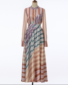 Fashion vacation splice niche skirt a set