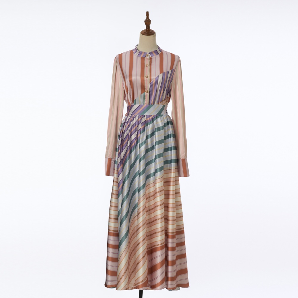 Fashion vacation splice niche skirt a set