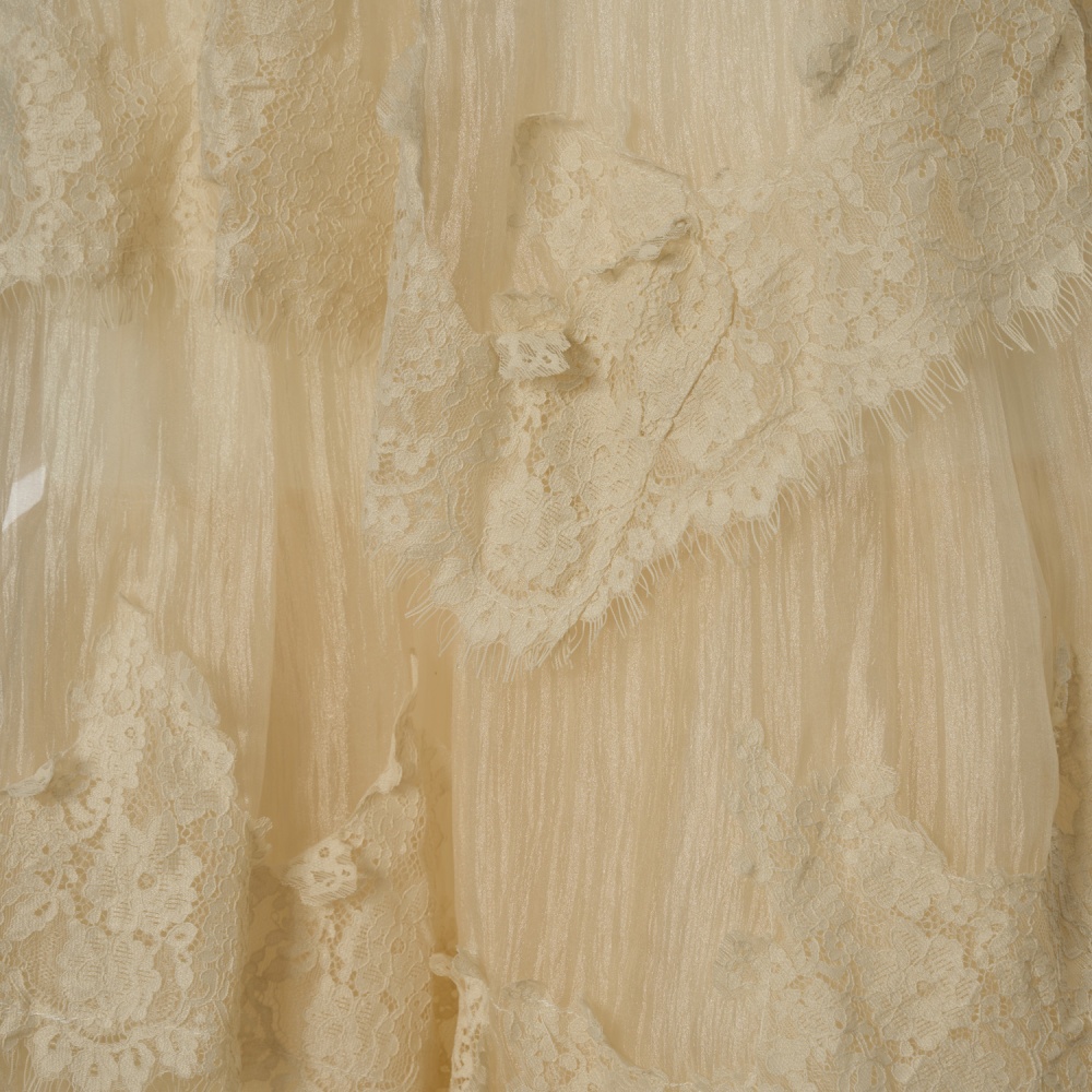Gradient sling lace long dress France style retro jumpsuit