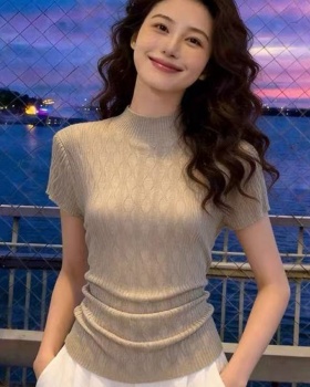 Thin all-match sweater fashion small shirt for women