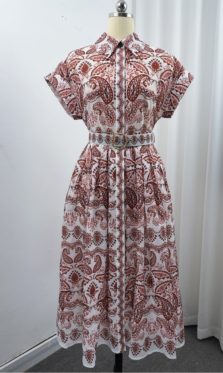 Elegant slim Casual dress temperament long shirt for women